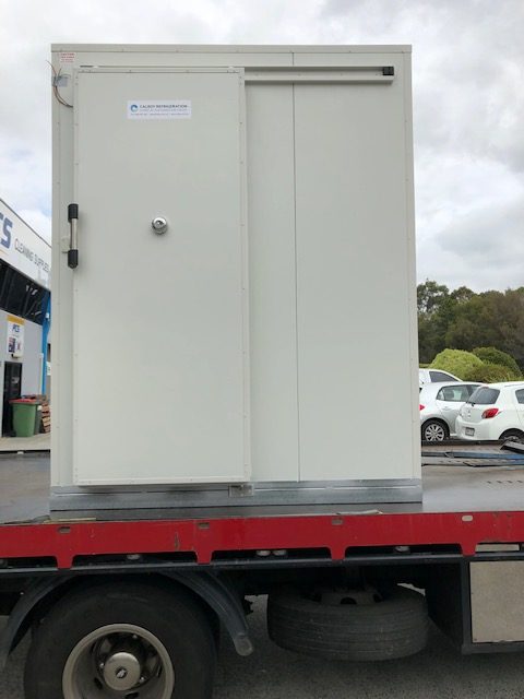 Coolroom being transported to TAFE Queensland