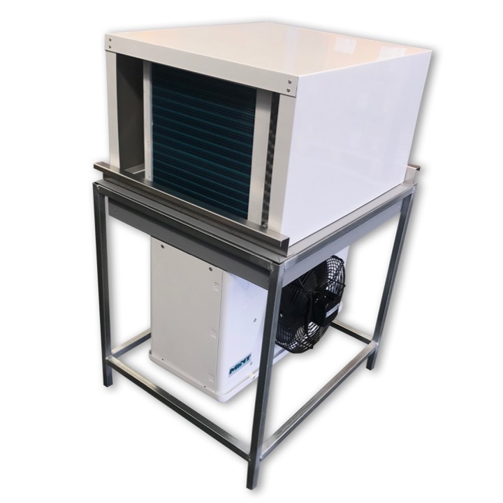 Drop in refrigeration unit with weather cover for coolroom